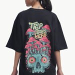 Trip Grows Here - Unisex Terry Oversized Tee