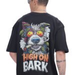 High On Bark - Unisex Terry Oversized Tee