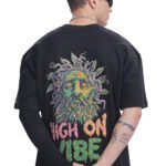 High On Vibe - Unisex Terry Oversized Tee